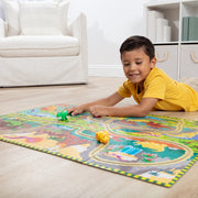 Dinosaur Adventure Tracks Floor Puzzle – 48 Pieces + 2 Wind-Up Dinosaurs R2