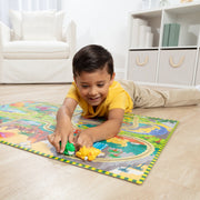 Dinosaur Adventure Tracks Floor Puzzle – 48 Pieces + 2 Wind-Up Dinosaurs R2