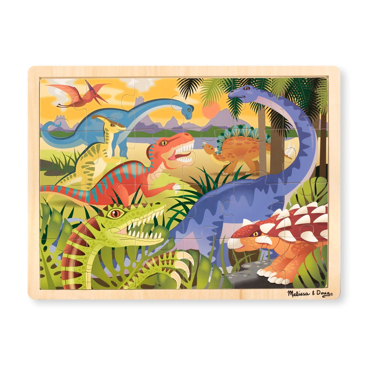 Dinosaur Wooden Jigsaw Puzzle - 24 Pieces R4