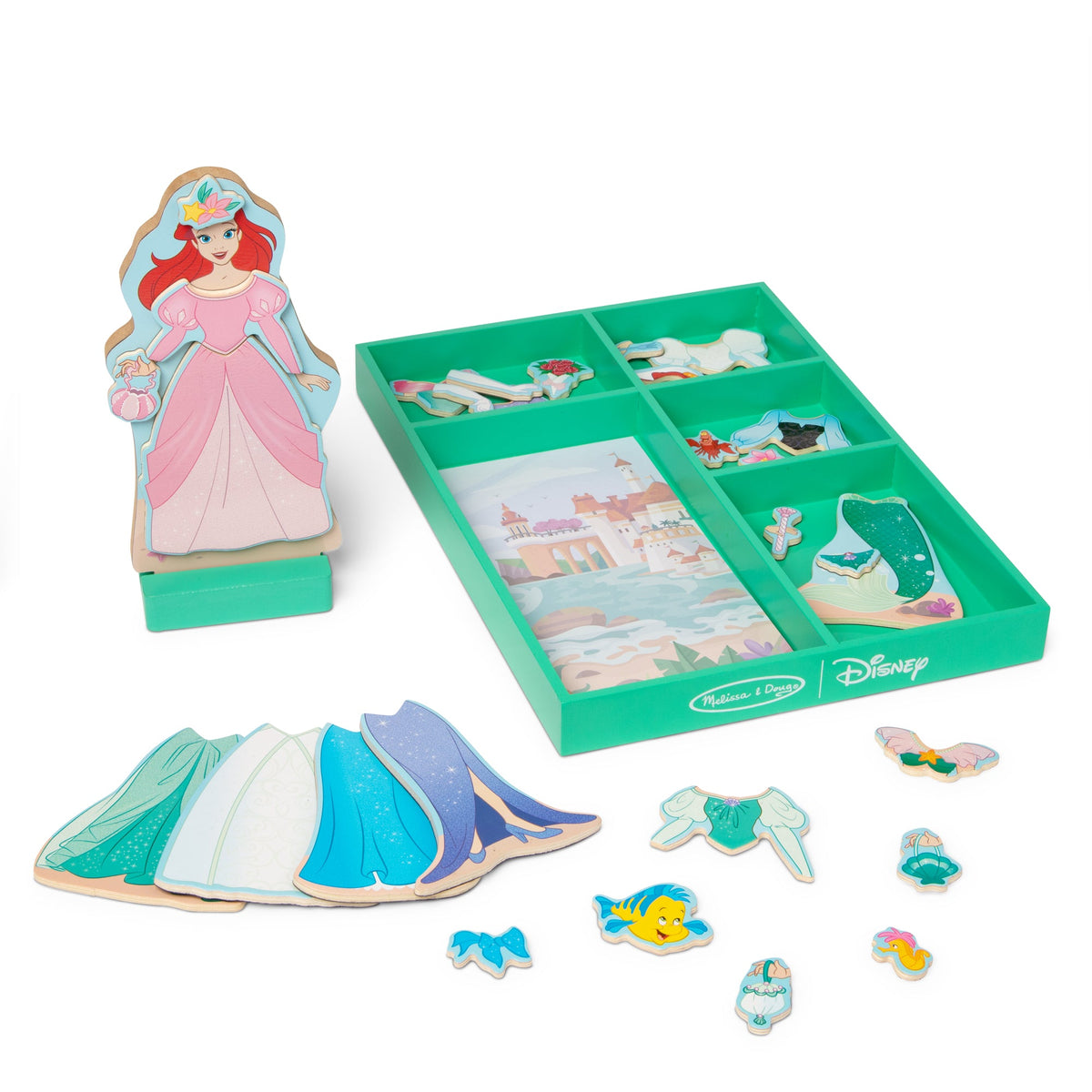 Disney Ariel Wooden Magnetic Dress-Up V5