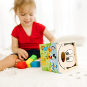 Disney Mickey Mouse & Friends Wooden Shape Sorting Cube O3