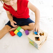 Disney Mickey Mouse & Friends Wooden Shape Sorting Cube O3