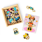 Disney Minnie Mouse Wooden Mix & Match Dress-Up Puzzle I5