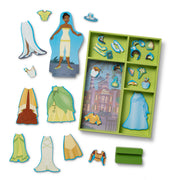 Disney Tiana Wooden Magnetic Dress-Up Play Set H9