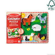 Farm Animals Chunky Puzzle - 8 Pieces L4