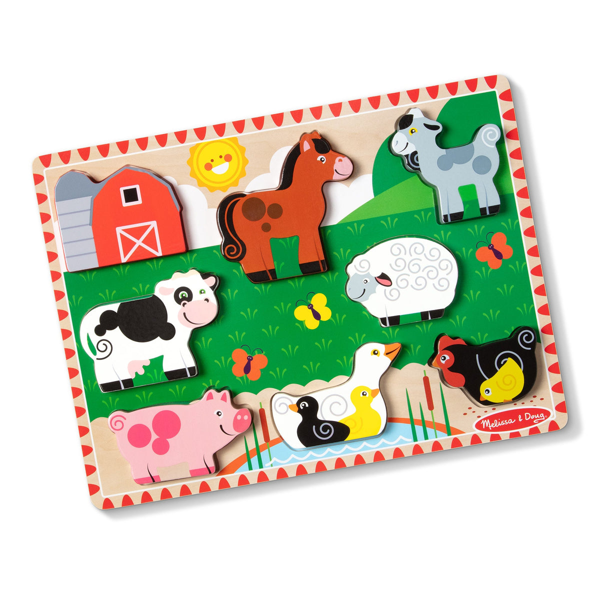 Farm Animals Chunky Puzzle - 8 Pieces R4