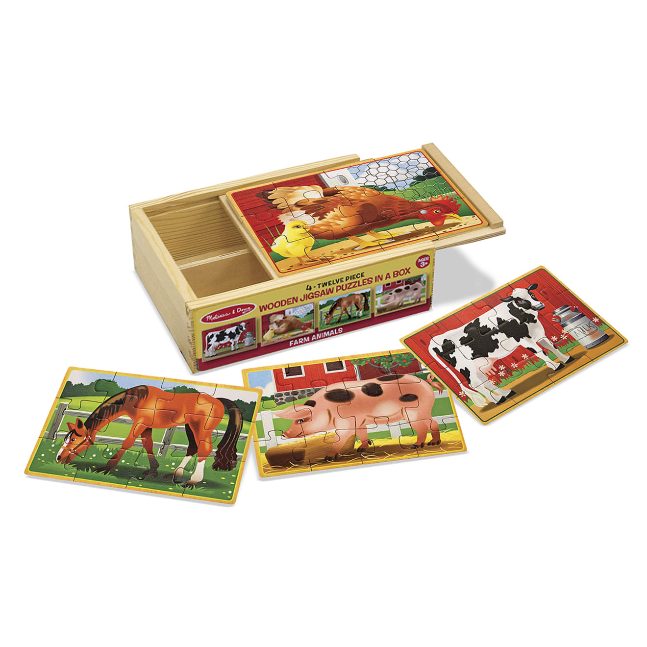 Farm Animals Jigsaw Puzzles in a Box A1