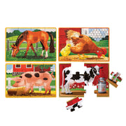 Farm Animals Jigsaw Puzzles in a Box A1
