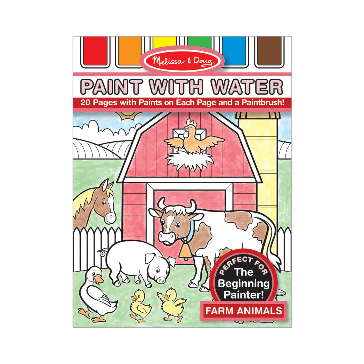 Farm Animals Paint with Water Kids' Art Pad I1