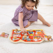 Farm Friends Jumbo Peg Puzzle - 8 Pieces S1