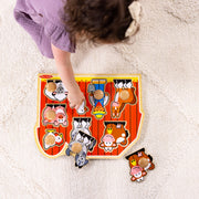 Farm Friends Jumbo Peg Puzzle - 8 Pieces S1