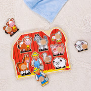 Farm Friends Jumbo Peg Puzzle - 8 Pieces S1