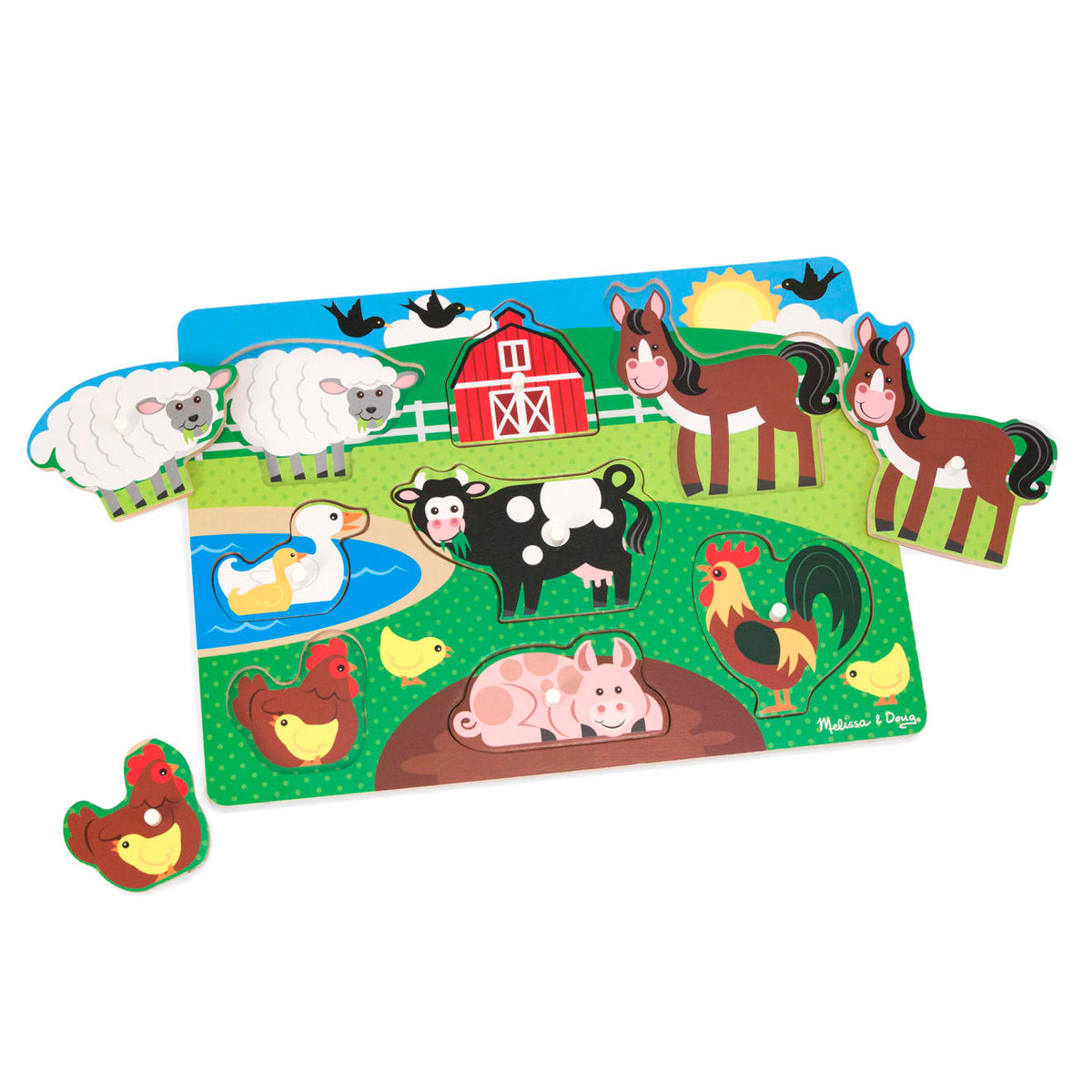 Farm Peg Puzzle - 8 pieces J0