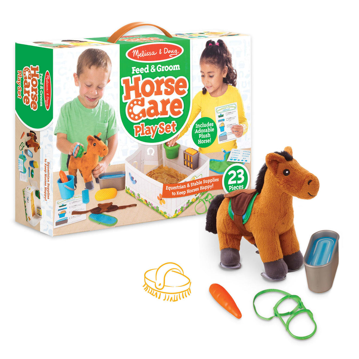 Feed & Groom Horse Care Play Set T6