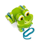 First Play Frolicking Frog Wooden Pull Toy N1