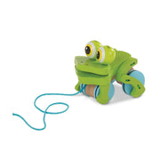 First Play Frolicking Frog Wooden Pull Toy N1