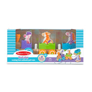 First Play Wooden Rocking Farm Animals Pull Train I1