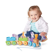 First Play Wooden Rocking Farm Animals Pull Train I1