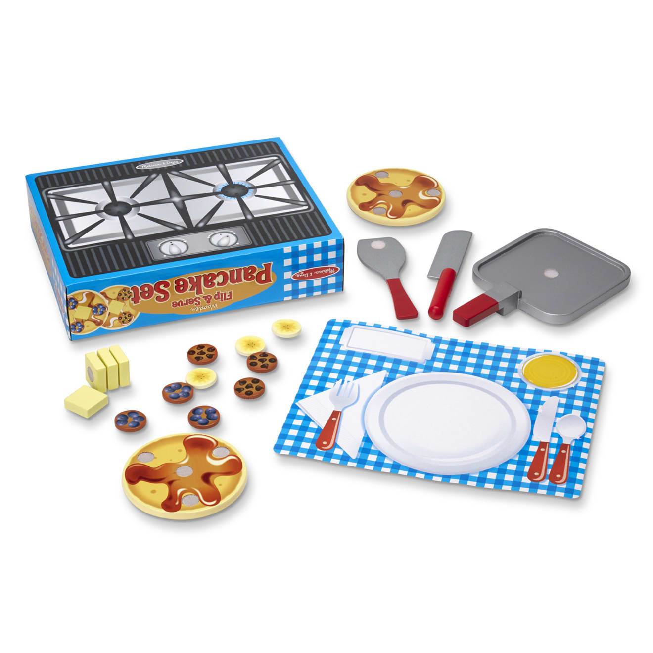 Flip & Serve Pancake Set - Wooden Play Food N7