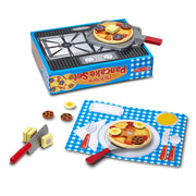 Flip & Serve Pancake Set - Wooden Play Food V8