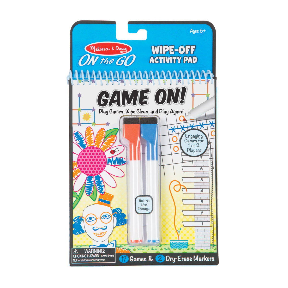 Game On! Wipe-Off Activity Pad - On the Go Travel Activity G5
