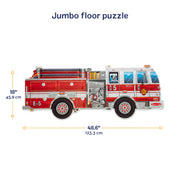 Giant Fire Truck Floor Puzzle - 24 Pieces B6