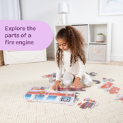 Giant Fire Truck Floor Puzzle - 24 Pieces B6
