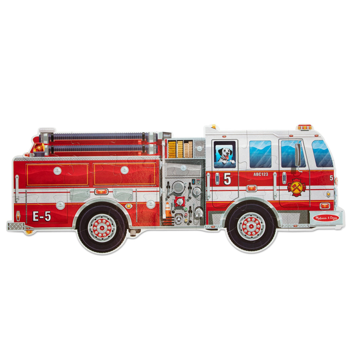 Giant Fire Truck Floor Puzzle - 24 Pieces E6
