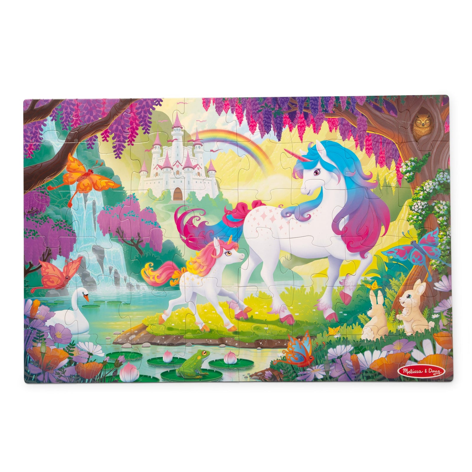 Glow-in-the-Dark Unicorn Floor Puzzle - 48 Pieces N2