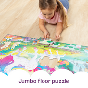 Glow-in-the-Dark Unicorn Floor Puzzle - 48 Pieces N2