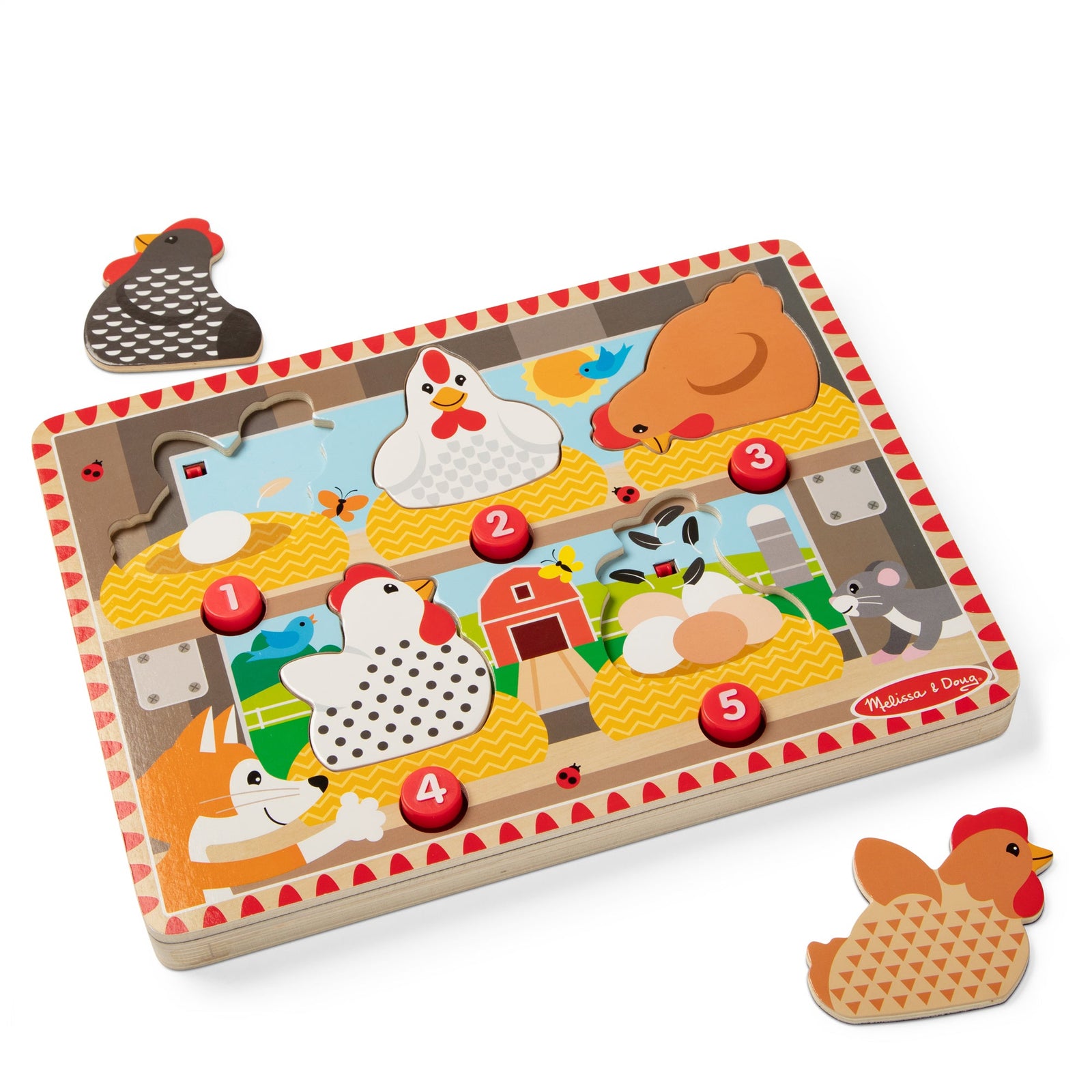 Happy Hens Push to Pop Puzzle C0