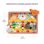 Happy Hens Push to Pop Puzzle C0