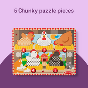 Happy Hens Push to Pop Puzzle C0