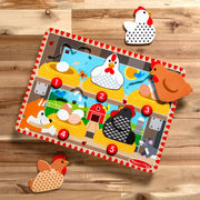 Happy Hens Push to Pop Puzzle C0