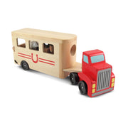 Horse Carrier Wooden Vehicles Play Set Q0