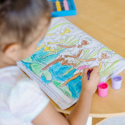 Jumbo 50-Page Kids' Coloring Pad - Horses, Hearts, Flowers, and More Q4