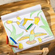 Jumbo 50-Page Kids' Coloring Pad - Horses, Hearts, Flowers, and More Q4