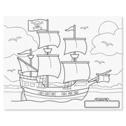 Jumbo 50-Page Kids' Coloring Pad - Space, Sharks, Sports, and More P6