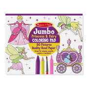 Jumbo Coloring Pad - Princess & Fairy H9