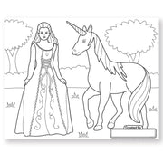 Jumbo Coloring Pad - Princess & Fairy H9