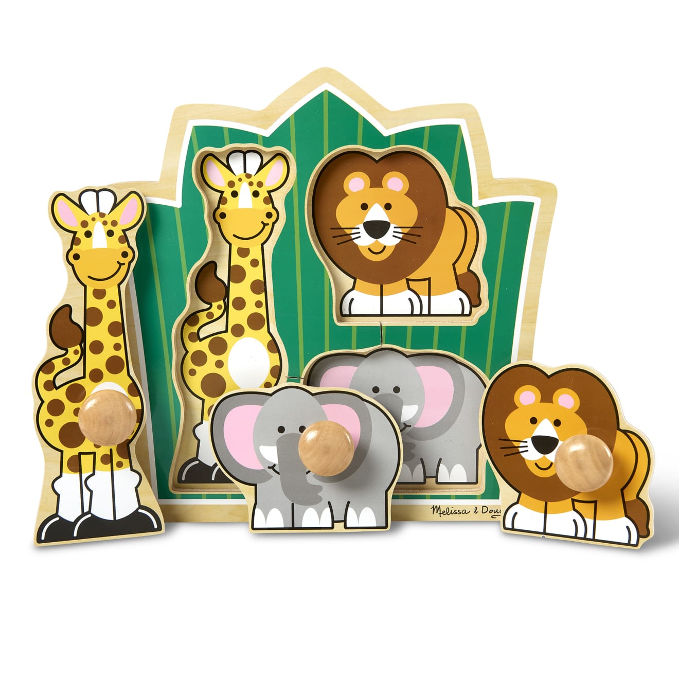 Jungle Friends Jumbo Knob Puzzle - 3 Pieces K2