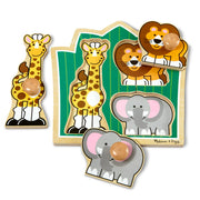 Jungle Friends Jumbo Knob Puzzle - 3 Pieces K2