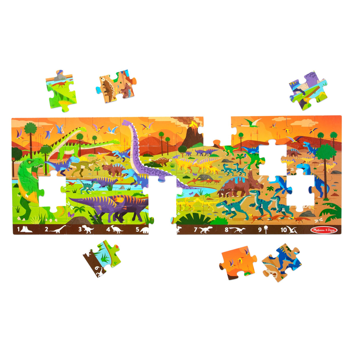 Land of Dinosaurs Floor Puzzle - 48 Pieces Z5