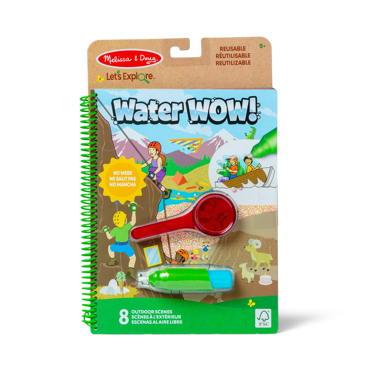 Let’s Explore Water Wow! Outdoor Adventure Deluxe Water-Reveal Pad K4