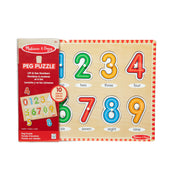 Lift & See Numbers Peg Puzzle - 10 Pieces I6