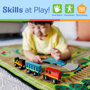 Magnetic Wooden Train Cars Z8