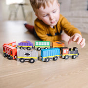 Magnetic Wooden Train Cars Z8