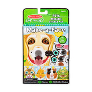 Make-a-Face – Pets Reusable Sticker Pad – On the Go Travel Activity E8