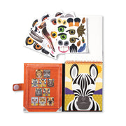 Make-A-Face Reusable Sticker Pad 3-Pack: Safari, Farm, Pets U1