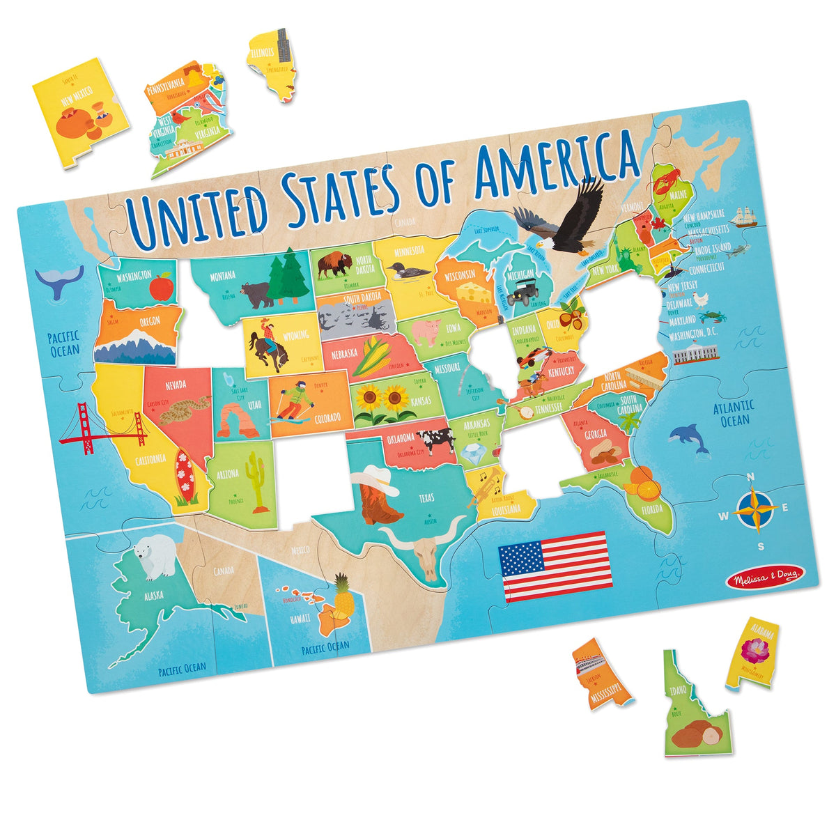 Map Floor Puzzle - 51 Pieces I3
